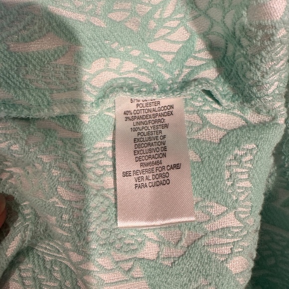 Sandra Darren Tapestry Dress Size 12 Jewel Collar Pleated Sleeveless Chic - Picture 7 of 7